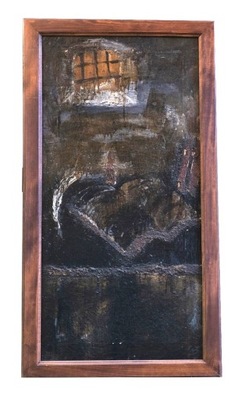 Jerzy Przybylak obraz "Pamiętnik więzienny" 1969 r.