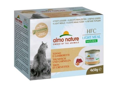 Almo Nature Light Meal tuńczyk i krewetki 4x50g