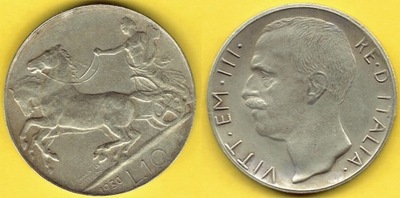 WŁOCHY 10 Lira 1930 r. KOPIA