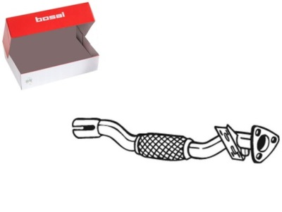 Труба выхлопная перед opel combo tour combo minivan meriva a 1.3d фото №1