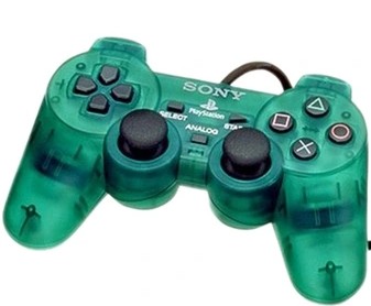 Oryginalny Pad PS2 Playstation 2 Sony Dualshock 2 Crystal Green Zielony