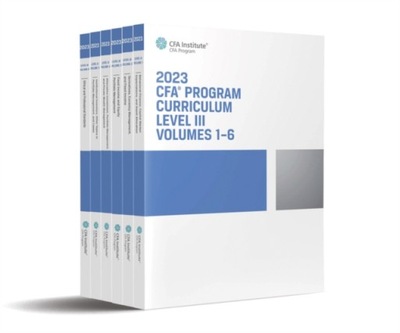 2023 CFA Program Curriculum Level III Box Set CFA