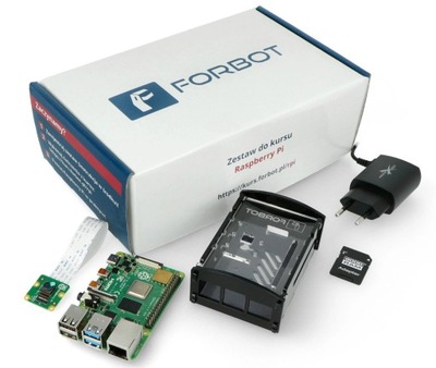 FORBOT Zestaw Edukacyjny z Raspberry Pi 4B 4GB+32GB microSD + kurs ON-LINE