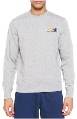 Bluza męska NEW BALANCE szara z logo M