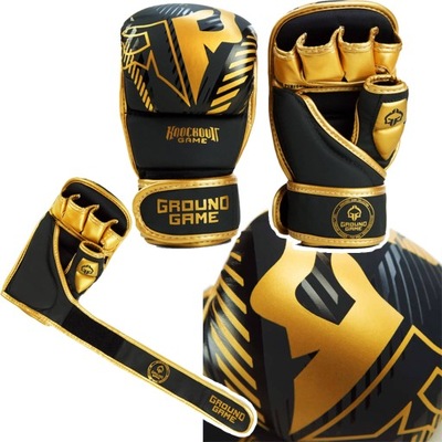 Rękawice sparingowe MMA Ground Game Bling r. S/M