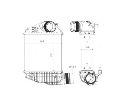 Интеркулер audi a6 c6 08- 4f0145805j фото №1