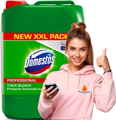 DOMESTOS 5L Pine fresh. Płyn do WC. DEZYNFEKCJA