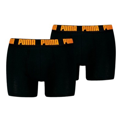 PUMA BOKSERKI MĘSKIE MAJTKI BOXER 2P CZARNE r.XL