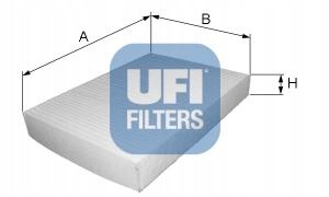 UFI FILTERS 53.147.00 FILTR, VENTILACIÓN PRZESTRZEN  