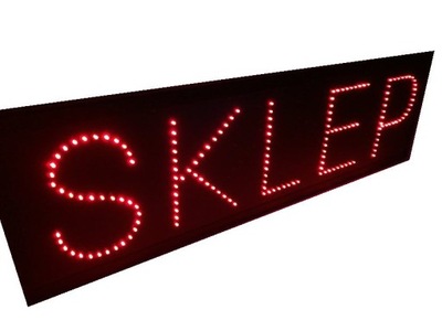 REKLAMA DIODOWA SZYLD LED SKLEP 105x30 CM NEON