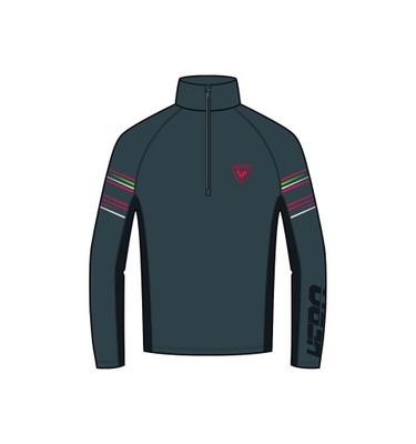 Bluza Rossignol Hero Classique 1/2 Zip szara - XL