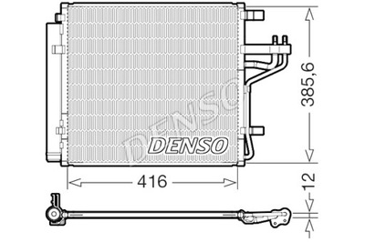 DENSO КОНДЕНСАТОР KIA PICANTO 17-