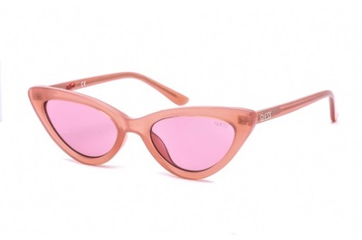 Okulary przeciwsłoneczne GUESS GU8217 72S damskie różowe kocie