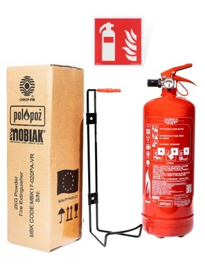 EXTINGUIDOR DE POLVO 2KG ABC GP2X PERCHERO ZNAK 15X15  