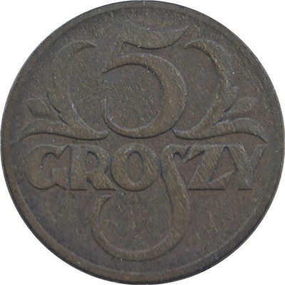 5 groszy 1931 rok, stan 3+