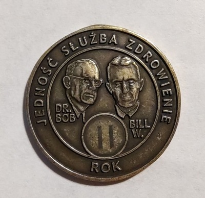 Medal rocznicowy dla osoby uzależnionej 2 lata