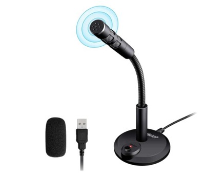 Veetop Mikrofon USB do komputera i laptopa