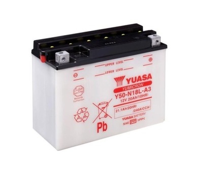 АКУМУЛЯТОР 21AH/240A P+ YUASA Y50-N18L-A3 GL1500