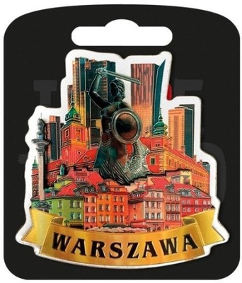 MAGNES PAMIĄTKOWY - I love Poland WARSZAWA