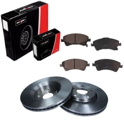 Тормозные диски+ тормозные колодки перед toyota auris e15 e18 2006- фото №1