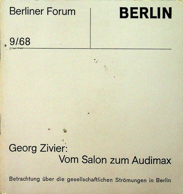 Berlin vom zalon zum audimax