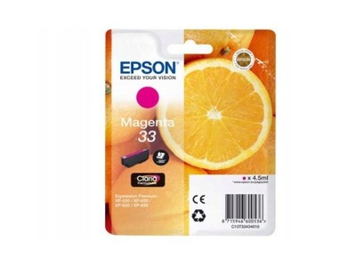 Epson oryginalny ink / tusz C13T33434012, T33, magenta, 4,5ml