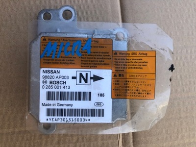 SENSOR MÓDULO AIRBAG NISSAN MICRA K1199-03 0285001413  