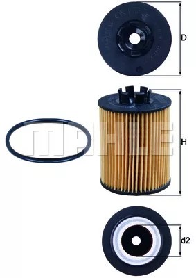 Knecht ox 173/2d фільтр оливи opel, vauxhall ox фото №1
