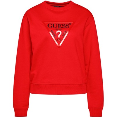 Guess bluza damska czerwona logo oryginał W0BQ05K8800 XL