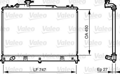 VALEO 735577 CHLODNICA, SISTEMA DE REFRIGERACIÓN DEL MOTOR  