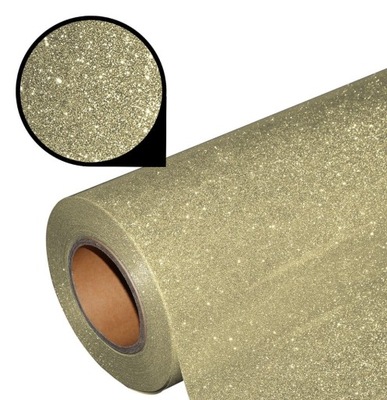 Folia Glitter brokatowa SGL-53 Pastel Gold 1 metr