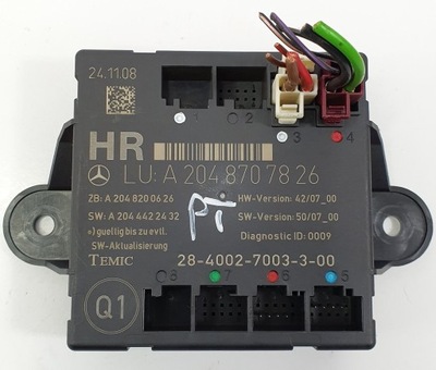 Модуль двері правий задня mercedes glk x204 фото №1