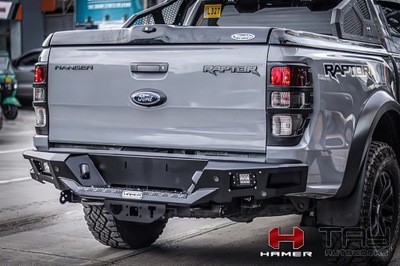 Бампер задній сталевий offroad hamer nova ford ranger raptor 1gen 18-21 фото №1