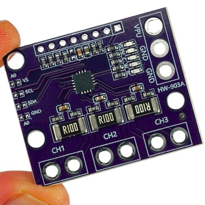 Moduł INA3221 do pomiaru napięcia natężenia I2C 3 kanałowy 27V do Arduino