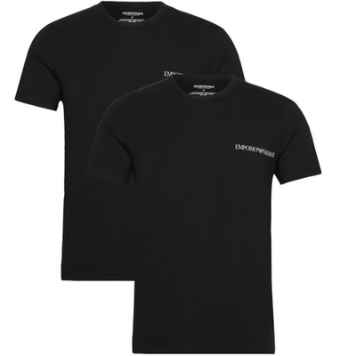 Emporio Armani t-shirt koszulka męska czarna 2-pack 111267-4R717-07320 M