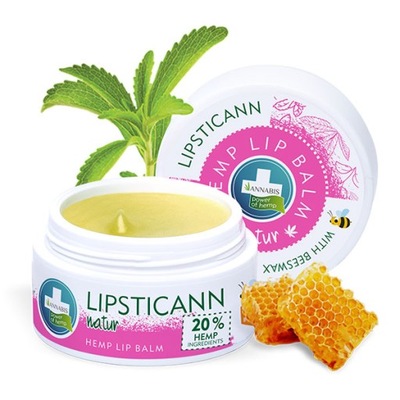 Balsam konopny do ust Lipsticann z woskiem pszczel