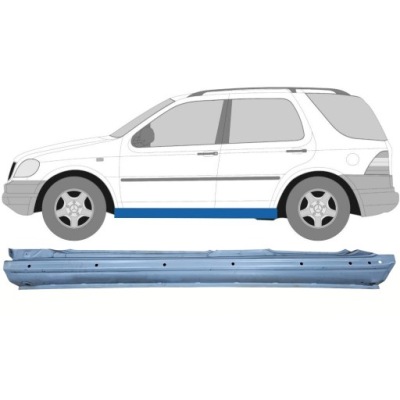 Полный порог do mercedes m-class ml w163 1998-2005 / левая фото №1