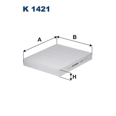 FILTR, VENTILACIÓN PRZESTRZENI PASAZERSKIEJ FILTRON K 1421  