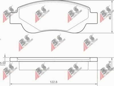 ZAPATAS DE FRENADO PARTE DELANTERA TOYOTA AYGO 2005-  