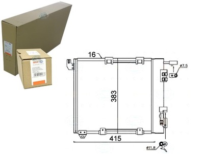 BEHR-HELLA CONDENSADOR DE ACONDICIONADOR OPEL 1,7CDTI DTI  