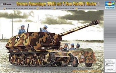 Trumpeter 00354 Panzerjager 39(H) mit 7,5cm PaK40/1 Marder I model 1/35