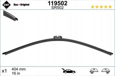 WIPER BLADE REAR 400MM SKODA FABIA II OCTAVIA II VW CADDY TRANSPORTERT V  