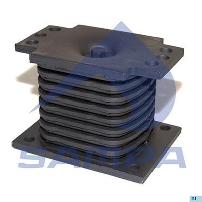 Подушка рессора volvo fm задняя sampa фото №1