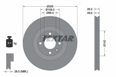 2X DISC BRAKE PEUGEOT FRONT 406 COUPRAWY 2,2 HDI/3,0 V6 97-03 9209710  