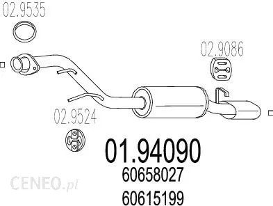 SILENCIADOR TERMINAL ALFA ROMEO 2,0T GTV  