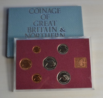 Wielka Brytania - stempel lustrzany - 1979 - zestaw rocznikowy 6 monet