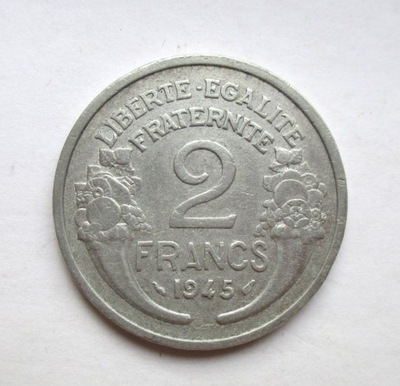 2 Franki 1945 r. Francja