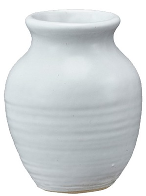 WAZON CERAMICZNY BIAŁY 8x6 WAZONIK