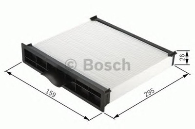 FILTRO DE CABINA BOSCH 1987432002 ALPI B8  