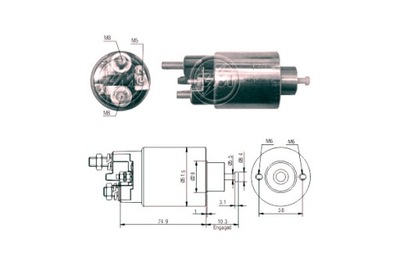 ERA JUNGIKLIS ELEKTROMAGNETINIS ERA CITROEN FIAT MITSUBISHI PEUGEOT 